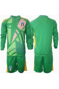 Italia Keeper Babyklær Borte Fotballdrakt til barn EM 2024 Lange ermer (+ Korte bukser)